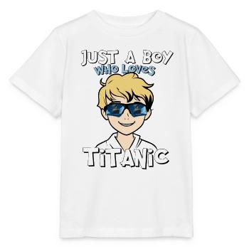 Les Titanic Ship Boys qui adorent le RMS Titanic - T-shirt bio MINI CREATOR Stanley/Stella Enfant - blanc - Devant - Maike (125cm)