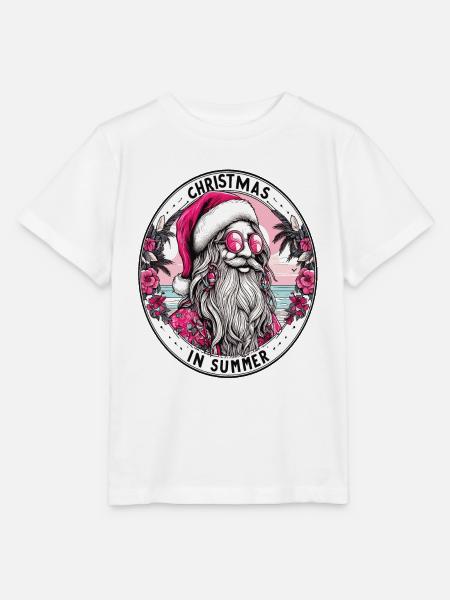 Weihnachtsmann-Hippie - Stanley/Stella Kinder T-Shirt MINI CREATOR  - Weiß