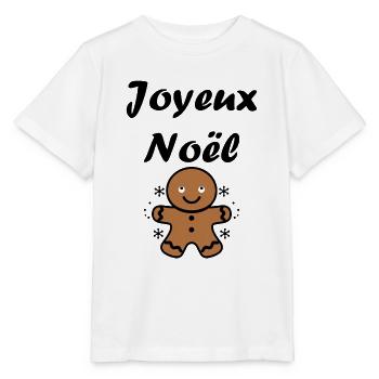Joyeux noel pain d'épice - T-shirt bio MINI CREATOR Stanley/Stella Enfant - blanc - Devant - Maike (125cm)