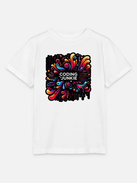 Coding Junkie 12 - Stanley/Stella Kinder T-Shirt MINI CREATOR  - Weiß