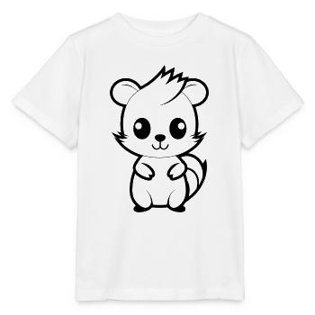 Stinktier - Stanley/Stella Kinder T-Shirt MINI CREATOR  - Weiß - Vorne - Maike (125cm)