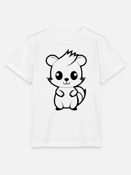 Stinktier - Stanley/Stella Kinder T-Shirt MINI CREATOR  - Weiß