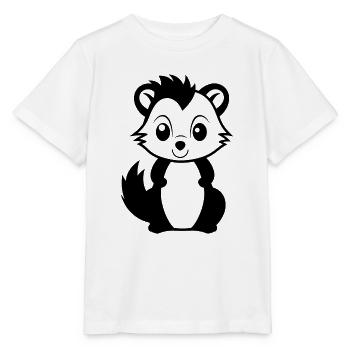 Stinktier - Stanley/Stella Kinder T-Shirt MINI CREATOR  - Weiß - Vorne - Maike (125cm)