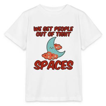 We Get People Out Of Tight Spaces 4 - Stanley/Stella MINI CREATOR Kids’ T-Shirt - white - Front - Maike (125cm)