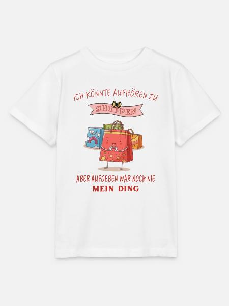 Shoppen shopping Lustige Sprüche - Stanley/Stella Kinder T-Shirt MINI CREATOR - Weiß