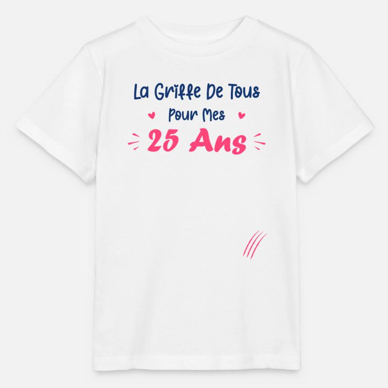 la griffe de tous pour mes 25 Ans - T-shirt bio MINI CREATOR Stanley/Stella Enfant - blanc