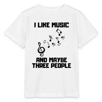Musical instrument, trumpet, wind instrument, musician - Stanley/Stella MINI CREATOR Kids’ T-Shirt - white - Front - Maike (125cm)