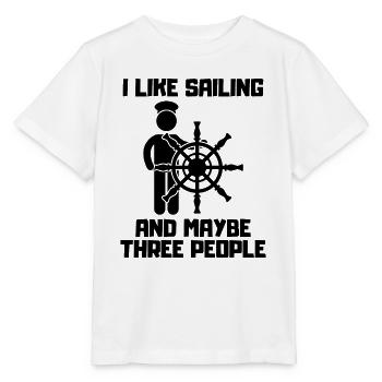 Sailing Sailing Sailing Ship Sailing Sailboat - Stanley/Stella MINI CREATOR Kids’ T-Shirt - white - Front - Maike (125cm)