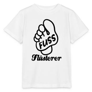 Fuß Flüsterer - Fußpflege - Füße - Spruch - Stanley/Stella Kinder T-Shirt MINI CREATOR  - Weiß - Vorne - Maike (125cm)