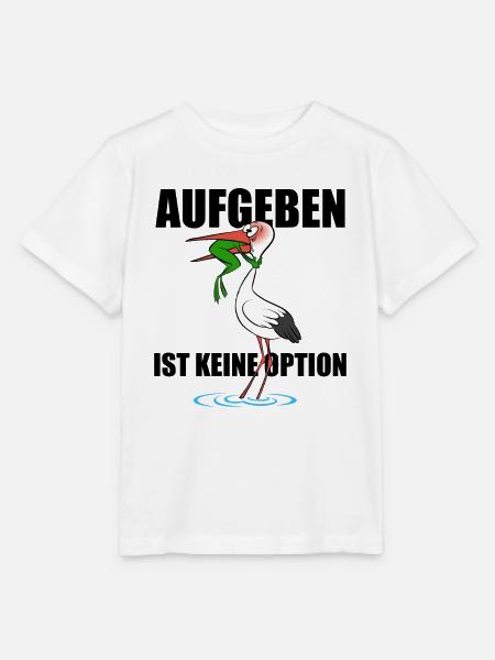 Frosch und Storch - Aufgeben ist keine Option - Stanley/Stella Kinder T-Shirt MINI CREATOR - Weiß