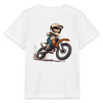 Motocross Kid - Stanley/Stella MINI CREATOR Kids’ T-Shirt - white - Front - Maike (125cm)