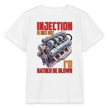 L’injection est agréable mais je préfère être soufflé 16 - T-shirt bio MINI CREATOR Stanley/Stella Enfant - blanc - Devant - Maike (125cm)
