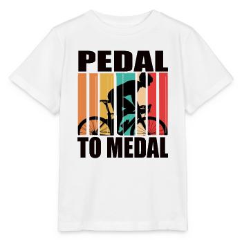 Pedal To Medal Road Bike Road Bike Road Bikes Road Bike - Stanley/Stella MINI CREATOR Kids’ T-Shirt - white - Front - Maike (125cm)