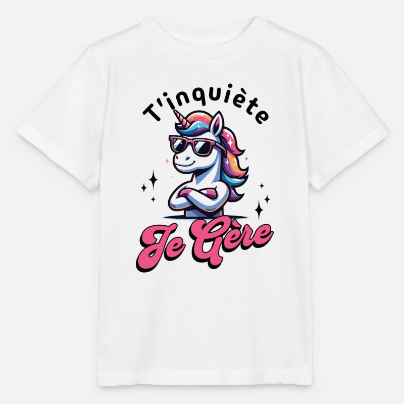 Keine Sorge, ich schaffe Einhorn cooles magisches Geschenk - Stanley/Stella Kinder T-Shirt MINI CREATOR  - Weiß