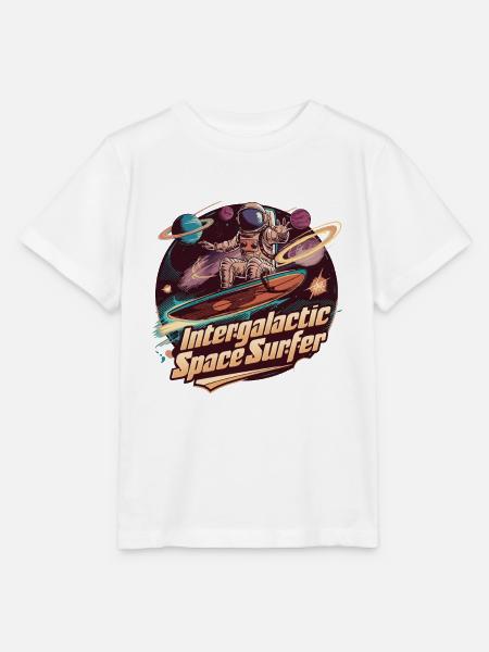 INTERGALAKTISCHER WELTRAUMSURFER - Stanley/Stella Kinder T-Shirt MINI CREATOR - Weiß