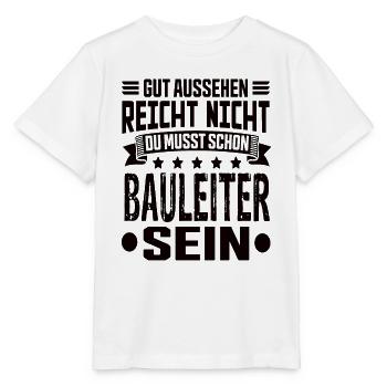 Directeur de la construction Gestion de la construction Meilleur directeur de la construction - T-shirt bio MINI CREATOR Stanley/Stella Enfant - blanc - Devant - Maike (125cm)