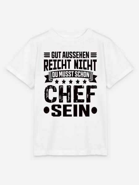 Chef Arbeit Chef Spruch Bester Chef Sprüche - Stanley/Stella Kinder T-Shirt MINI CREATOR  - Weiß