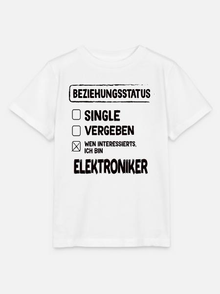 Elektroniker Beziehungsstatus - Stanley/Stella Kinder T-Shirt MINI CREATOR - Weiß