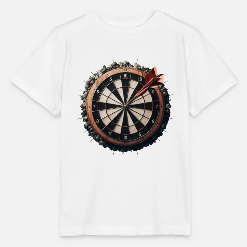 JEU DE FLÉCHETTES AVEC FLÉCHETTES DEDANS - T-shirt bio MINI CREATOR Stanley/Stella Enfant - blanc
