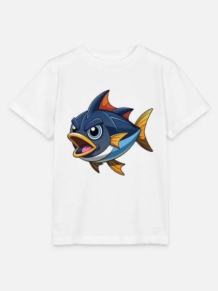 SCHWARZFLOSSEN-THUNFISCHVOGEL - Stanley/Stella Kinder T-Shirt MINI CREATOR - Weiß