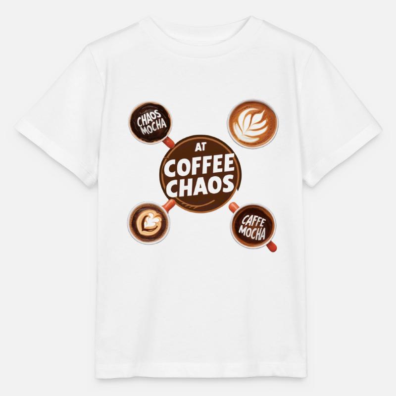 KAFFEE-CHAOS - Stanley/Stella Kinder T-Shirt MINI CREATOR  - Weiß
