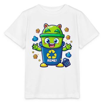POUBELLES - T-shirt bio MINI CREATOR Stanley/Stella Enfant - blanc - Devant - Maike (125cm)