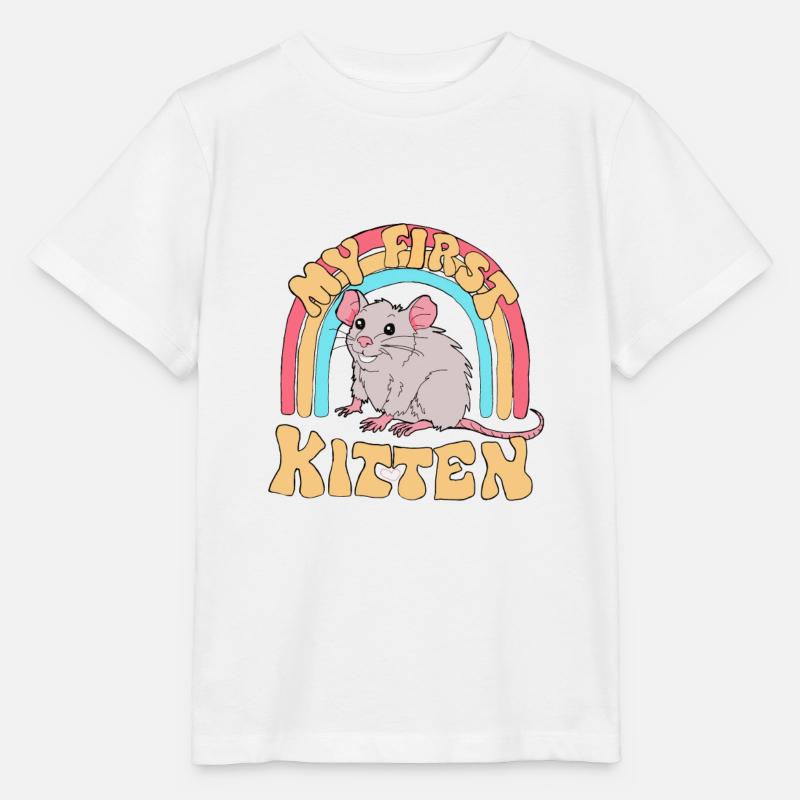 lustiger Spruch Slogan Mäuse Ratte Kätzchen - Stanley/Stella Kinder T-Shirt MINI CREATOR  - Weiß