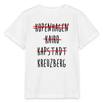 Kreuzberg Berlin Streichliste - Stanley/Stella Kinder T-Shirt MINI CREATOR  - Weiß - Vorne - Maike (125cm)