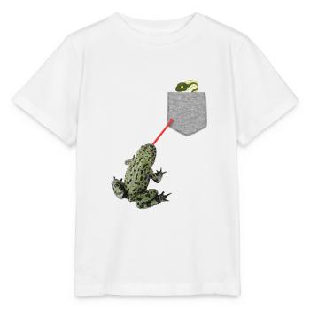 Frog Tongue Reaching For Tadpole In Your Pocket - Stanley/Stella MINI CREATOR Kids’ T-Shirt - white - Front - Maike (125cm)