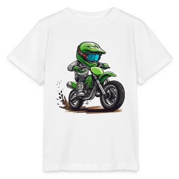 Motocross and dirt bike for kids - Stanley/Stella MINI CREATOR Kids’ T-Shirt - white - Front - Maike (125cm)