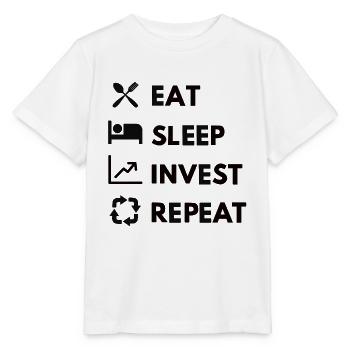 Actions Investissement Marché boursier Cours des actions boursières - T-shirt bio MINI CREATOR Stanley/Stella Enfant - blanc - Devant - Maike (125cm)