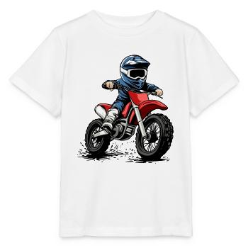 Motocross and dirt bike for kids - Stanley/Stella MINI CREATOR Kids’ T-Shirt - white - Front - Maike (125cm)