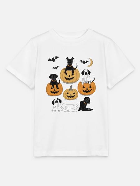 Lustige Hunde Halloween - Stanley/Stella Kinder T-Shirt MINI CREATOR  - Weiß