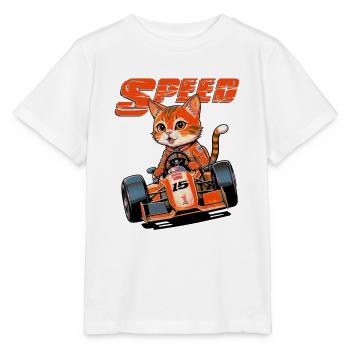 Fast Feline Racer Fast Feline - T-shirt bio MINI CREATOR Stanley/Stella Enfant - blanc - Devant - Maike (125cm)