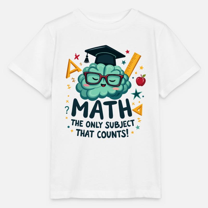 MATHEMATIK - Stanley/Stella Kinder T-Shirt MINI CREATOR  - Weiß