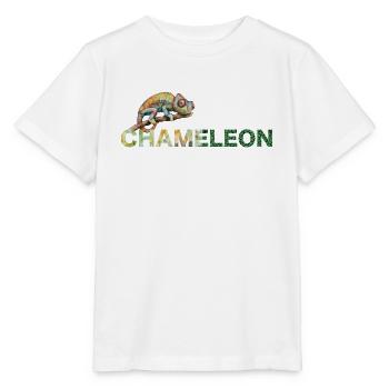 Chamäleon Caméléon - T-shirt bio MINI CREATOR Stanley/Stella Enfant - blanc - Devant - Maike (125cm)