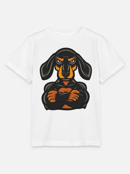 Hund Pinscher Dog - Stanley/Stella Kinder T-Shirt MINI CREATOR - Weiß