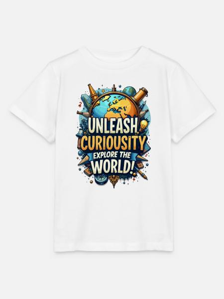 ENTDECKE DIE WELT - Stanley/Stella Kinder T-Shirt MINI CREATOR - Weiß