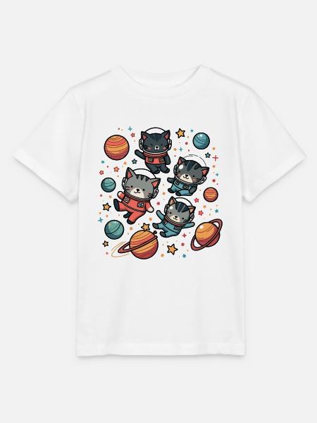 ASTROKATZEN - Stanley/Stella Kinder T-Shirt MINI CREATOR  - Weiß