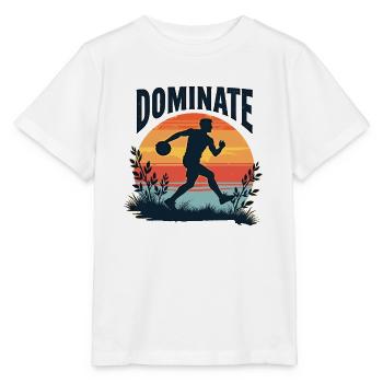 Dominate or Drown – Sporty motif for athletes - Stanley/Stella MINI CREATOR Kids’ T-Shirt - white - Front - Maike (125cm)