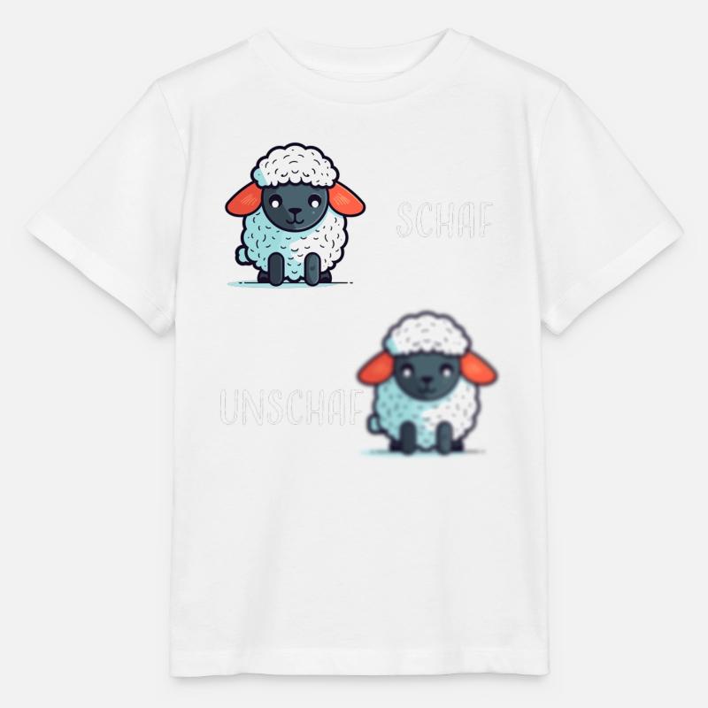Schaf Unschaf lustiges cooles Geschenk - Stanley/Stella Kinder T-Shirt MINI CREATOR  - Weiß