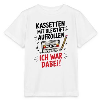 Cassettes Rétro - T-shirt bio MINI CREATOR Stanley/Stella Enfant - blanc - Devant - Maike (125cm)