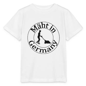 Tondre en Allemagne – Funny Garden Design - T-shirt bio MINI CREATOR Stanley/Stella Enfant - blanc - Devant - Maike (125cm)