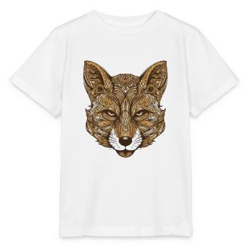 Fox Portrait - Stanley/Stella MINI CREATOR Kids’ T-Shirt - white - Front - Maike (125cm)
