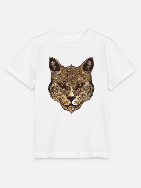 Katze Portrait - Stanley/Stella Kinder T-Shirt MINI CREATOR  - Weiß