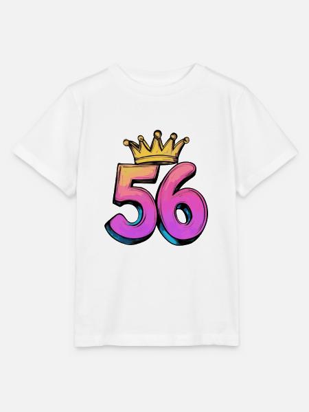 56 Zahl Krone - Stanley/Stella Kinder T-Shirt MINI CREATOR - Weiß
