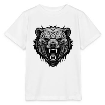 Bear Head - Stanley/Stella MINI CREATOR Kids’ T-Shirt - white - Front - Maike (125cm)