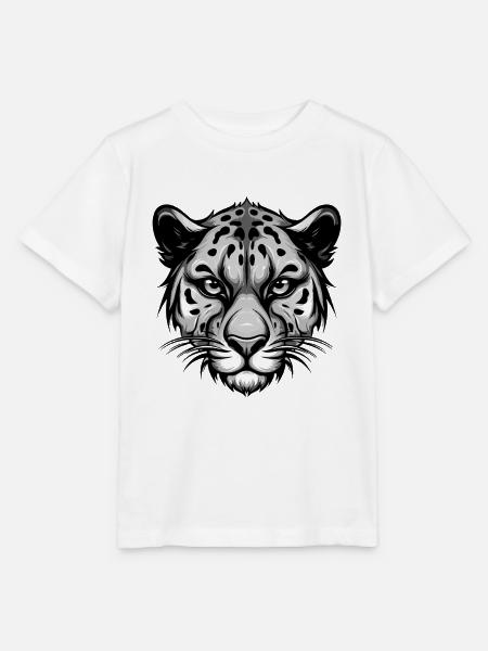 Gepard Kopf - Stanley/Stella Kinder T-Shirt MINI CREATOR - Weiß