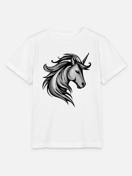 Einhorn Kopf - Stanley/Stella Kinder T-Shirt MINI CREATOR - Weiß