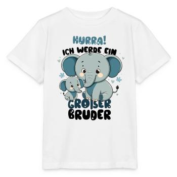 Annoncer la progéniture | Je vais être un grand frère en 2026 - T-shirt bio MINI CREATOR Stanley/Stella Enfant - blanc - Devant - Maike (125cm)